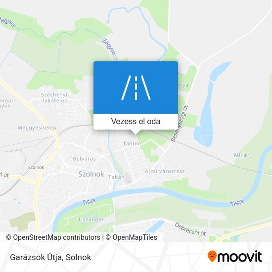 Garázsok Útja térkép