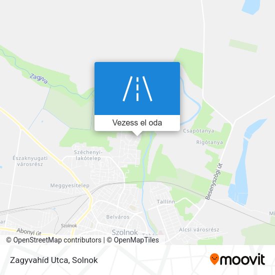 Zagyvahíd Utca térkép