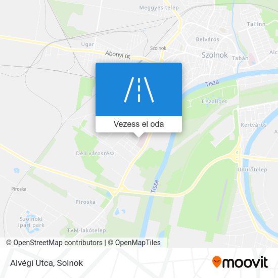 Alvégi Utca térkép