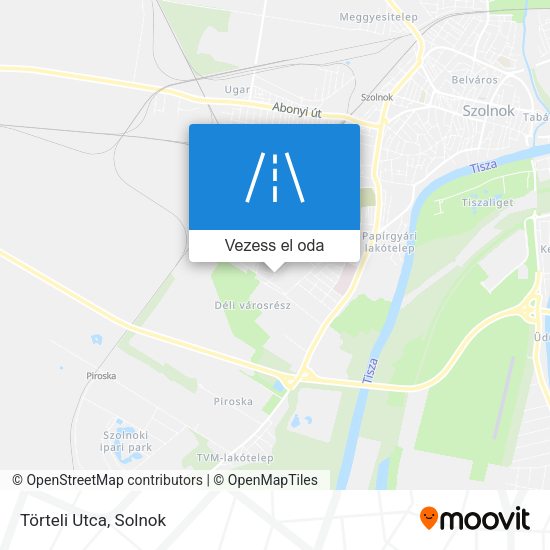 Törteli Utca térkép