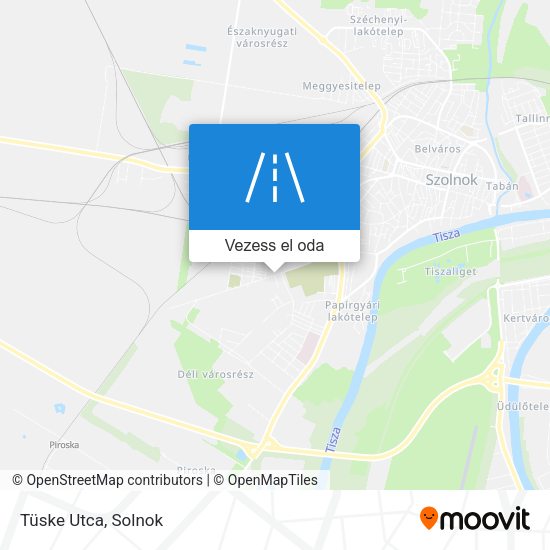 Tüske Utca térkép