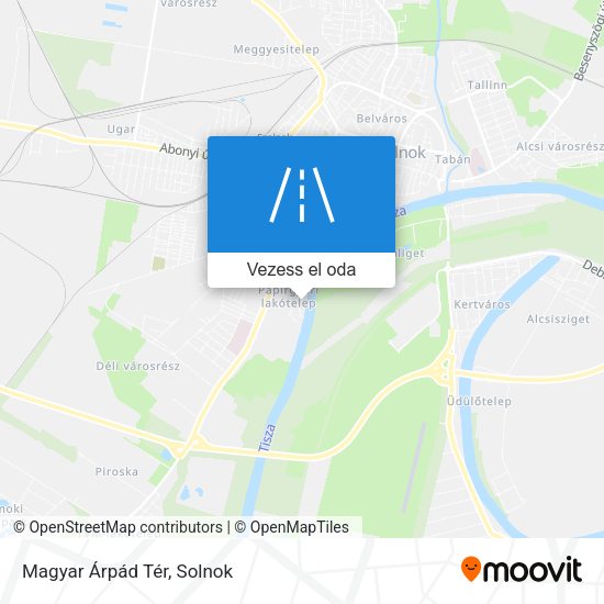 Magyar Árpád Tér térkép