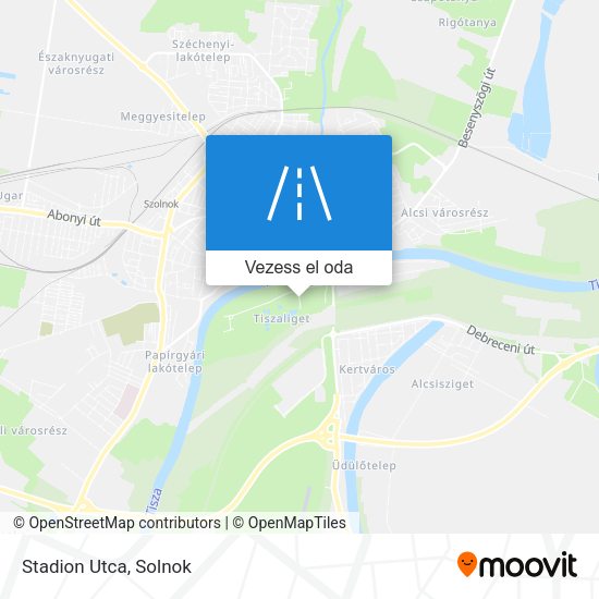 Stadion Utca térkép