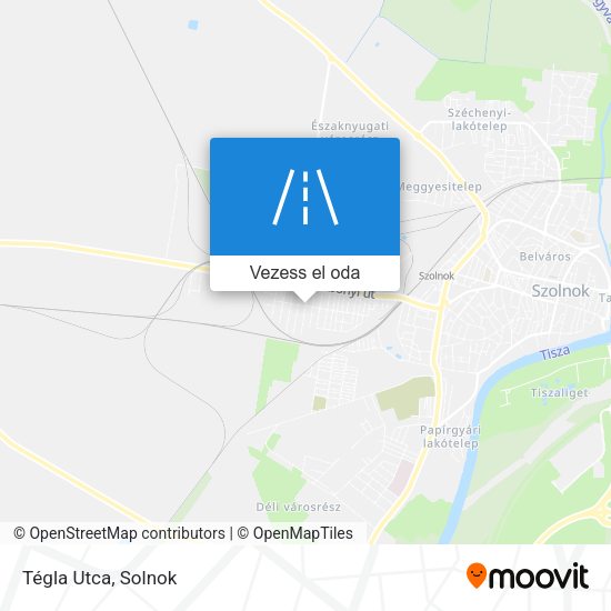 Tégla Utca térkép