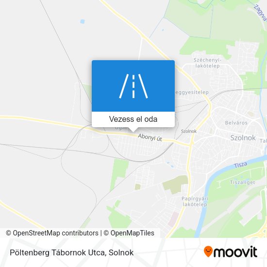 Pöltenberg Tábornok Utca térkép