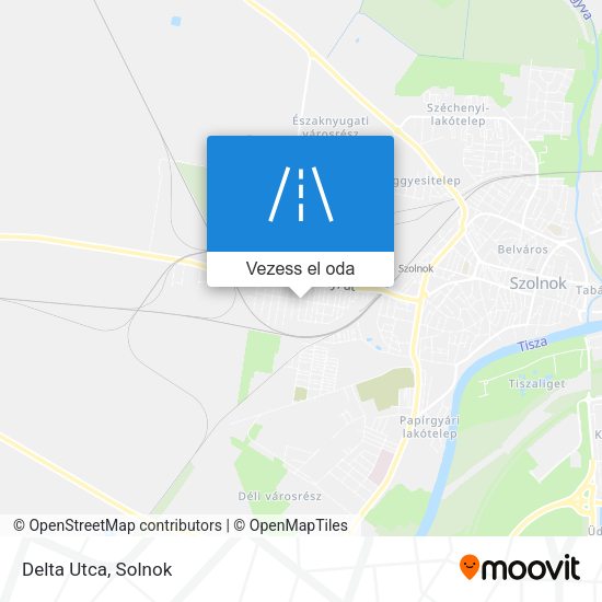 Delta Utca térkép