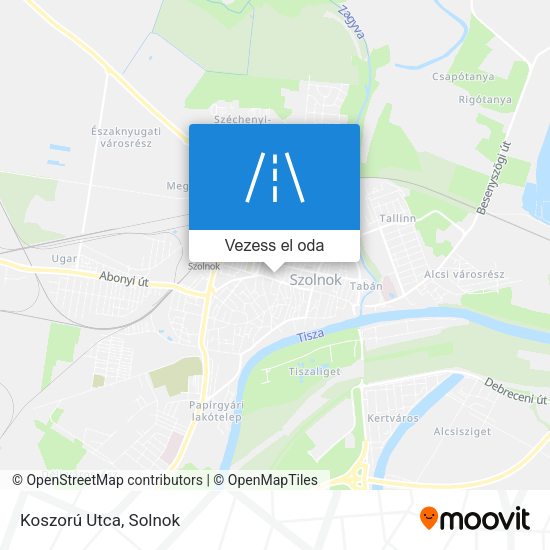 Koszorú Utca térkép