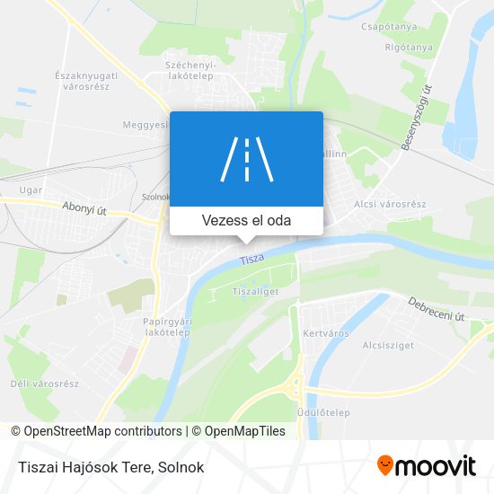 Tiszai Hajósok Tere térkép