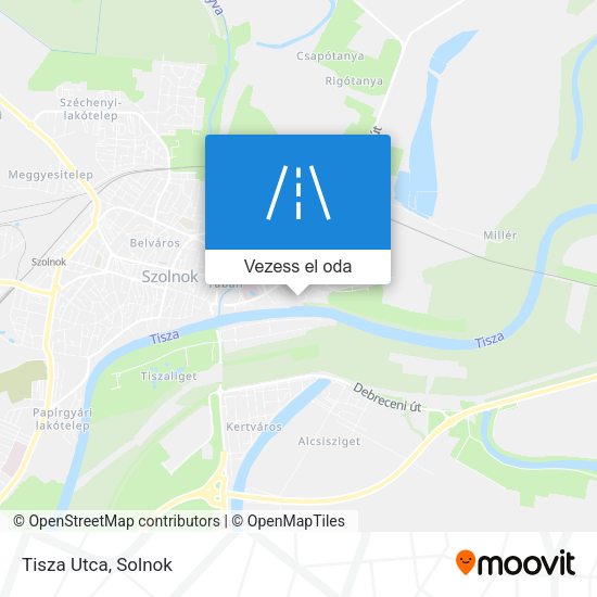 Tisza Utca térkép
