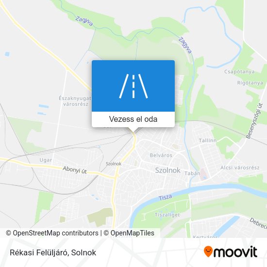 Rékasi Felüljáró térkép