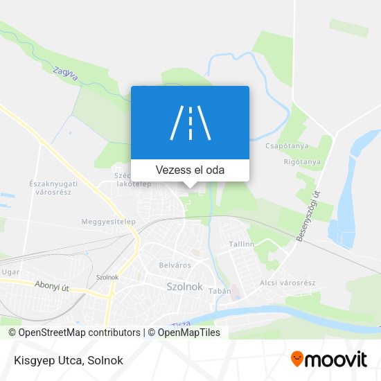 Kisgyep Utca térkép