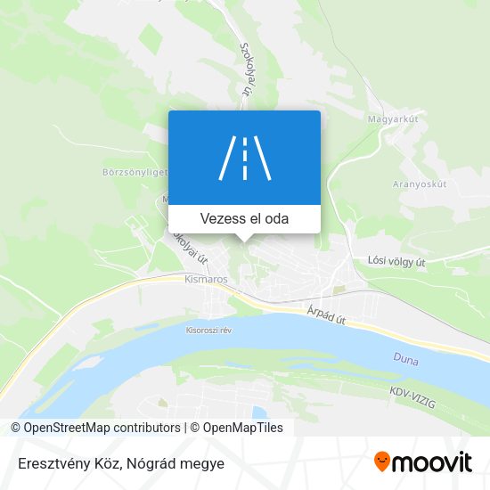 Eresztvény Köz térkép