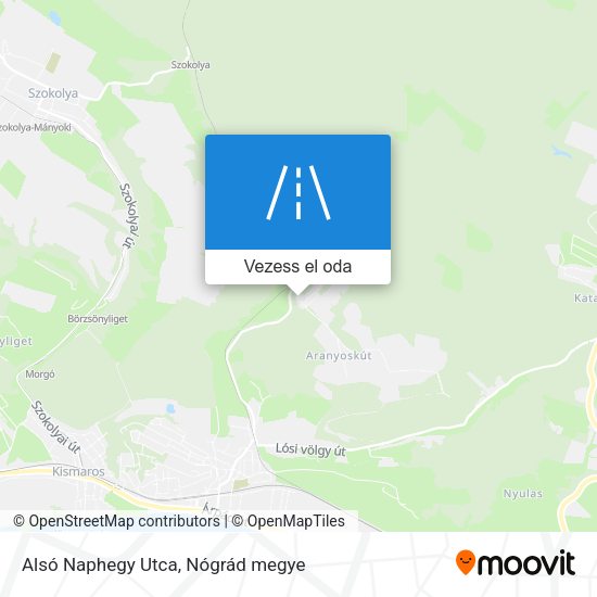 Alsó Naphegy Utca térkép