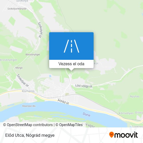 Előd Utca térkép