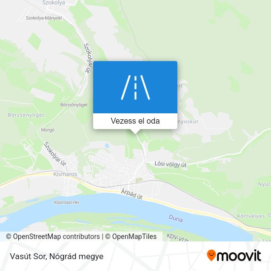 Vasút Sor térkép