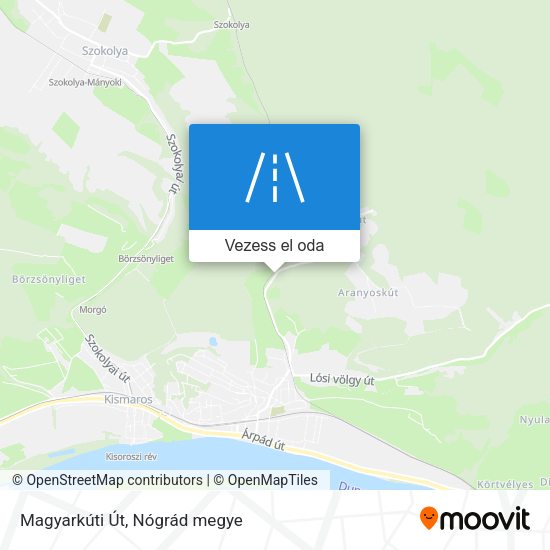 Magyarkúti Út térkép