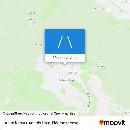 Árkai Kansur András Utca térkép