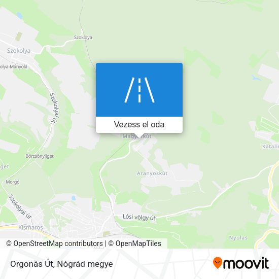 Orgonás Út térkép