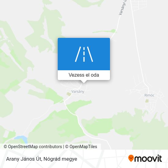 Arany János Út térkép