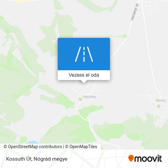 Kossuth Út térkép