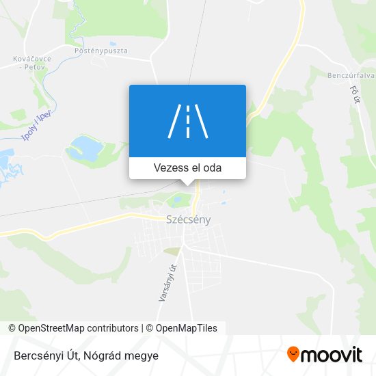Bercsényi Út térkép