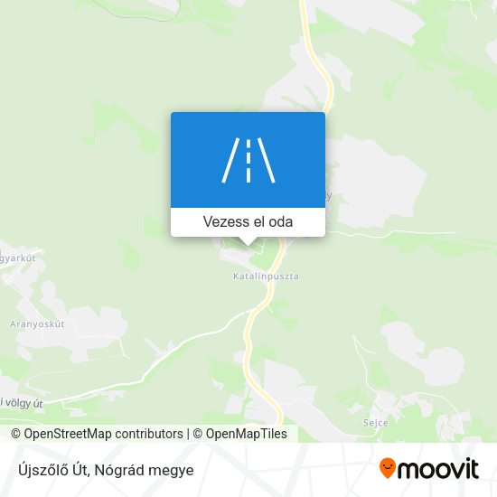 Újszőlő Út térkép