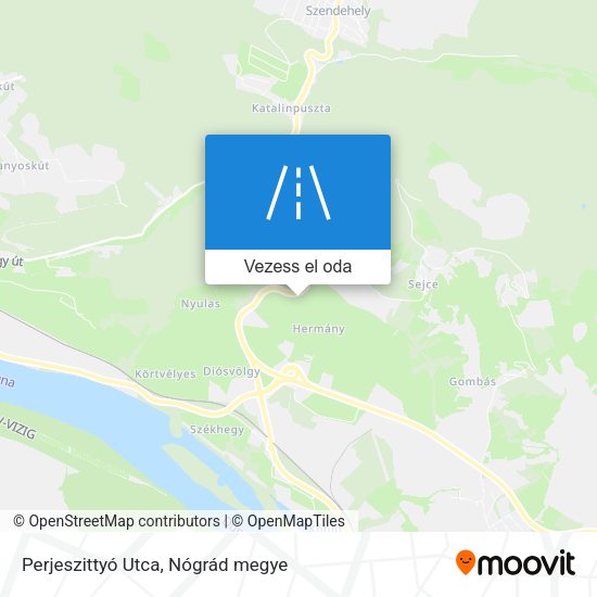 Perjeszittyó Utca térkép
