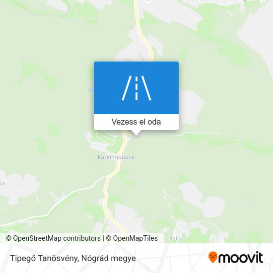 Tipegő Tanösvény térkép
