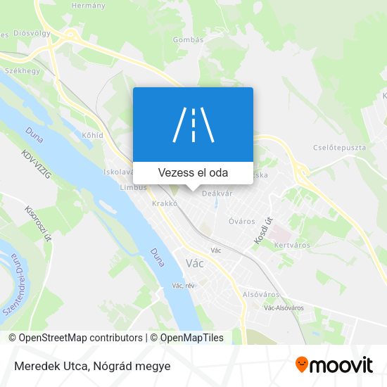 Meredek Utca térkép