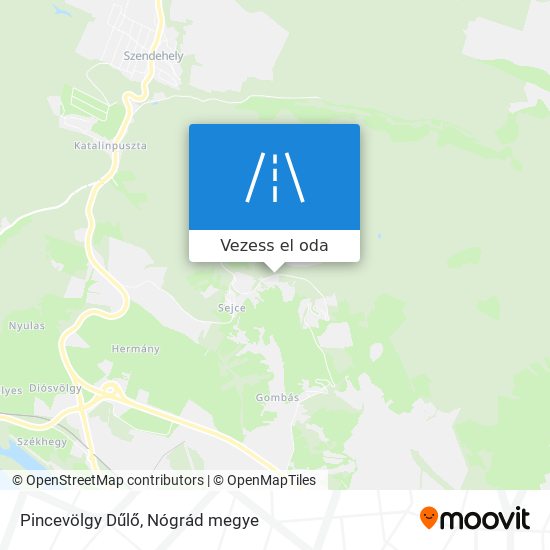 Pincevölgy Dűlő térkép