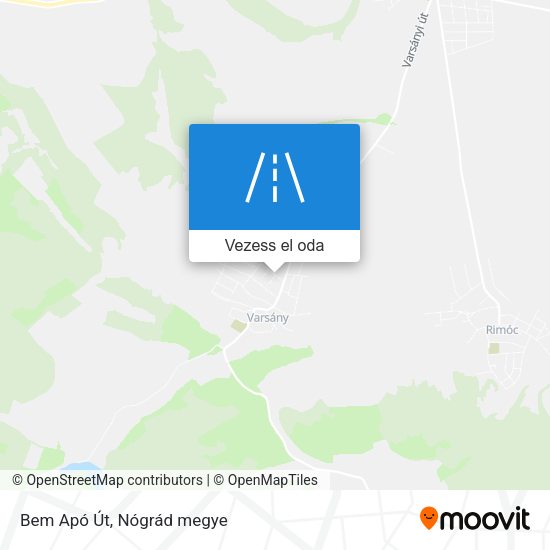 Bem Apó Út térkép