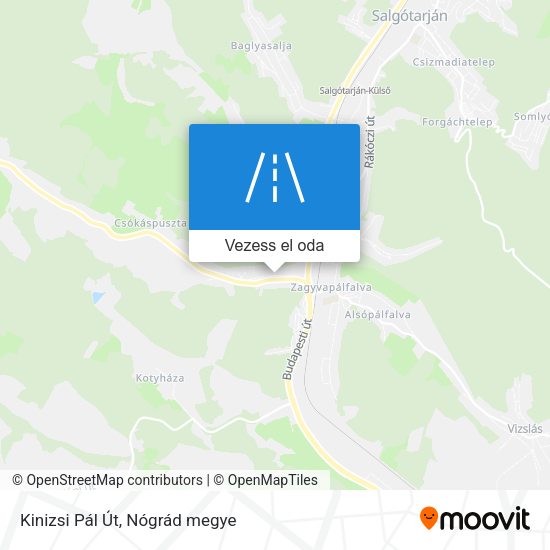 Kinizsi Pál Út térkép