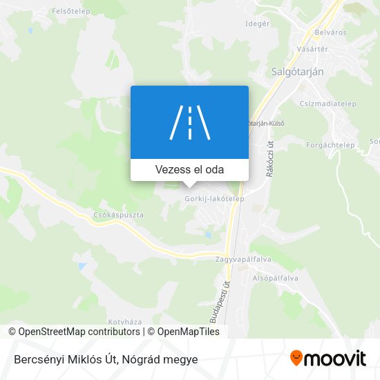 Bercsényi Miklós Út térkép