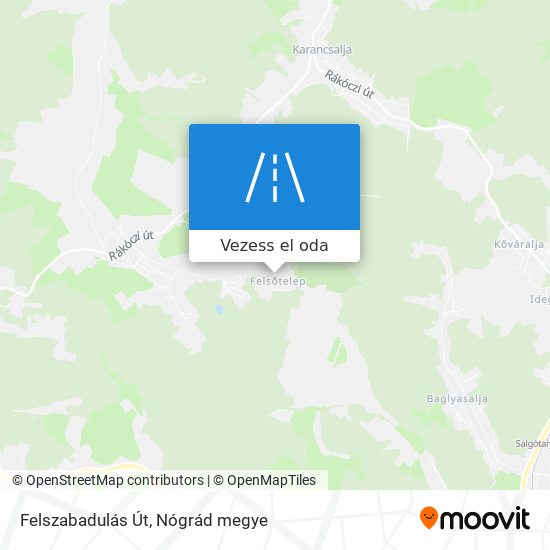 Felszabadulás Út térkép