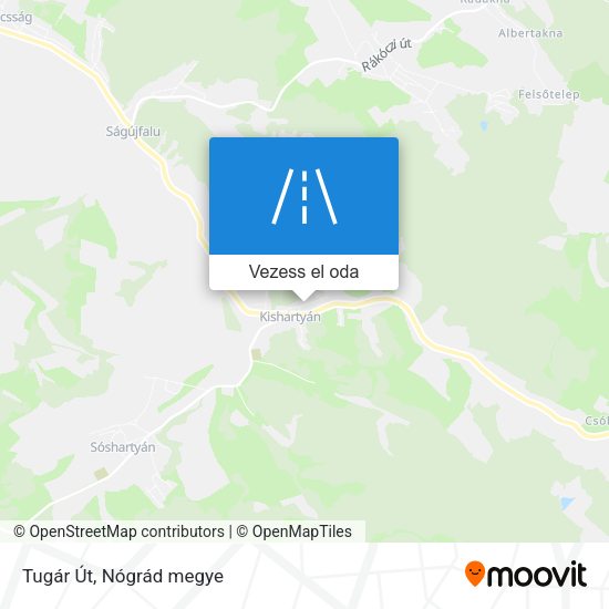 Tugár Út térkép