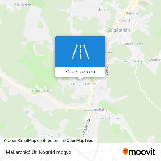 Makarenkó Út térkép