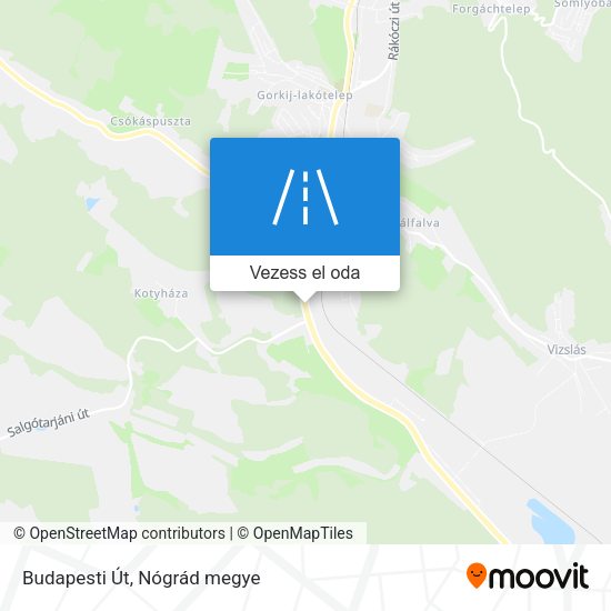 Budapesti Út térkép