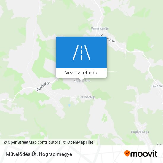 Művelődés Út térkép