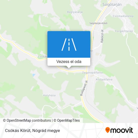 Csókás Körút térkép