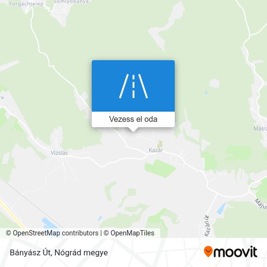 Bányász Út térkép