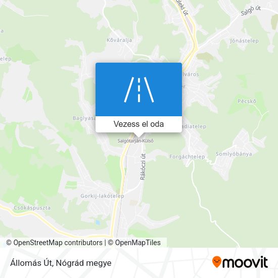 Állomás Út térkép