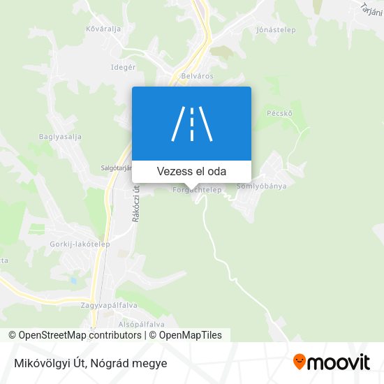 Mikóvölgyi Út térkép
