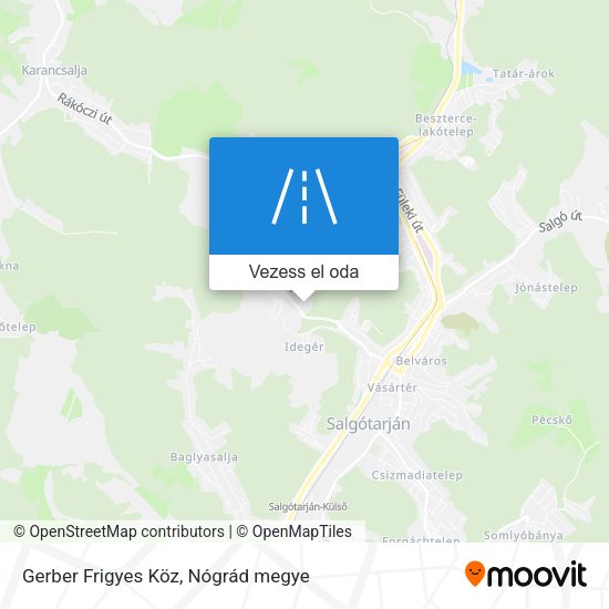 Gerber Frigyes Köz térkép
