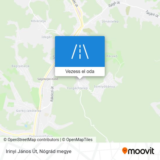 Irinyi János Út térkép