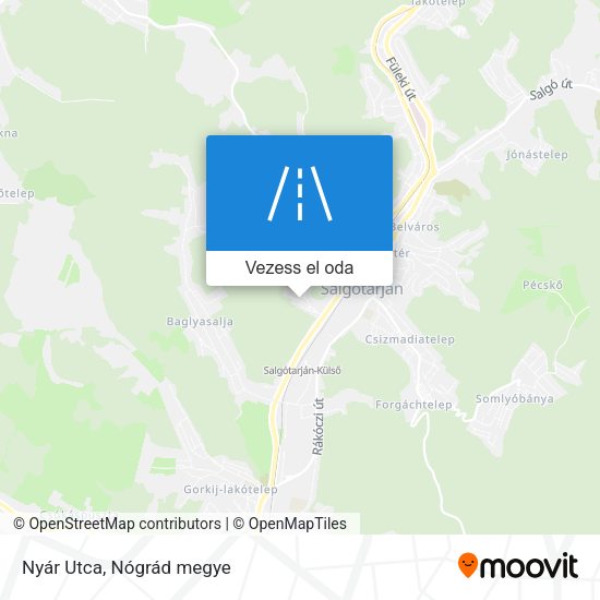 Nyár Utca térkép