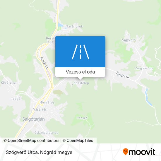 Szögverő Utca térkép