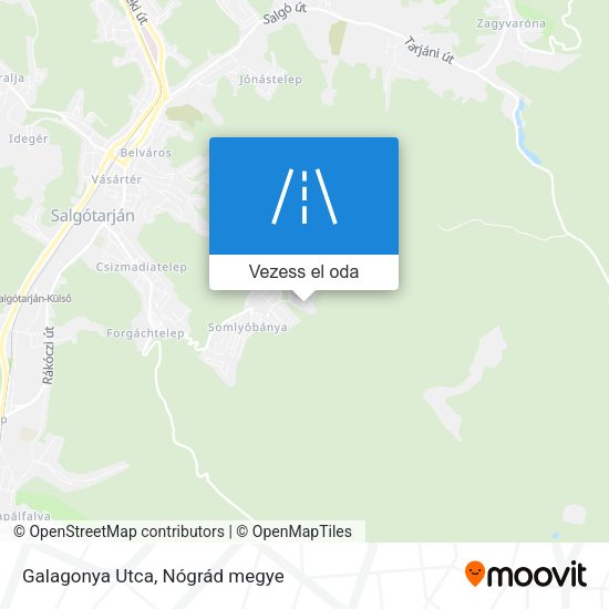 Galagonya Utca térkép
