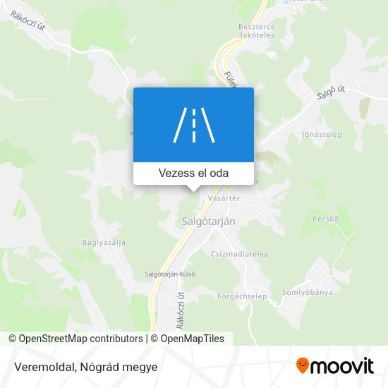 Veremoldal térkép