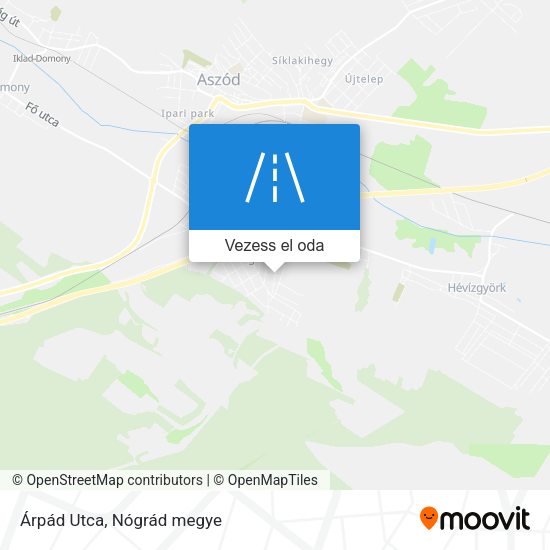 Árpád Utca térkép
