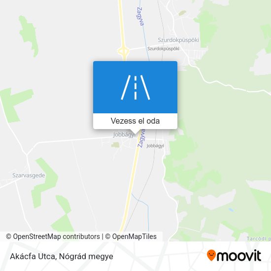 Akácfa Utca térkép